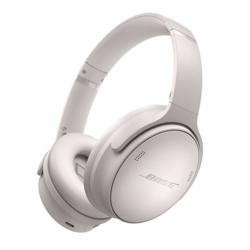 slide 3 of 12, Bose QuietComfort 45 Wireless Bluetooth Noise-Cancelling Headphones - White, 1 ct