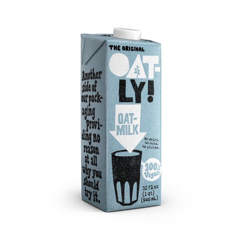 slide 3 of 7, Oatly Original Oatmilk Non-Dairy Milk Shelf Stable - 32oz, 32 oz