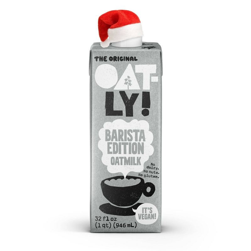 slide 3 of 9, Oatly Oatmilk Barista Edition Non-Dairy Milk Shelf Stable - 32oz, 32 oz