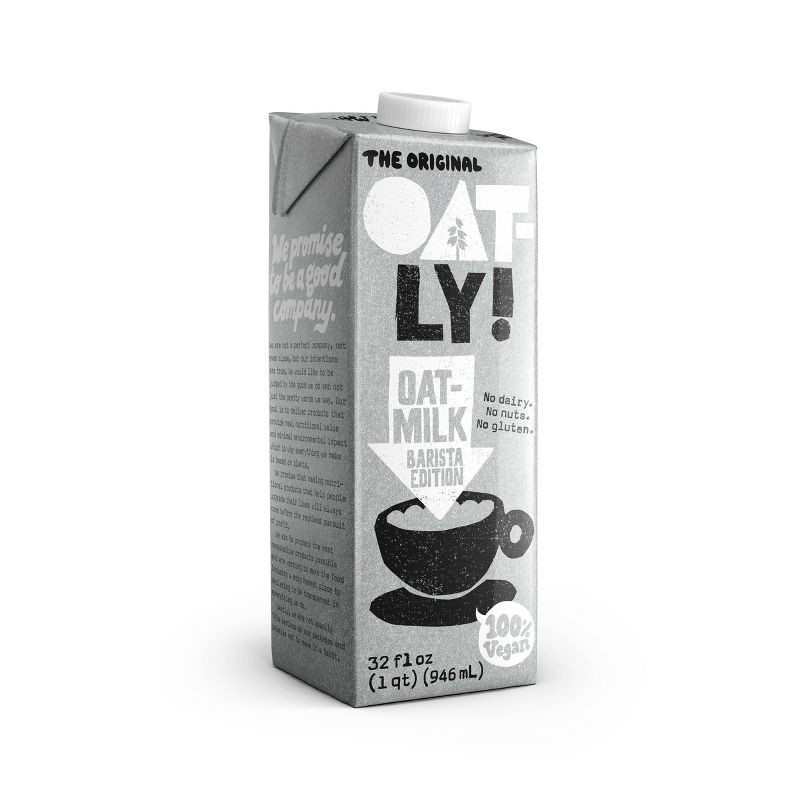 slide 5 of 9, Oatly Oatmilk Barista Edition Non-Dairy Milk Shelf Stable - 32oz, 32 oz