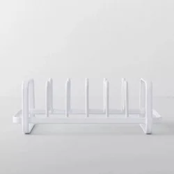 Wire Storage Lid Organizer White - Brightroom™: Kitchen Cabinet Organizer, Iron Pot & Pan Rack, 13.5" Depth