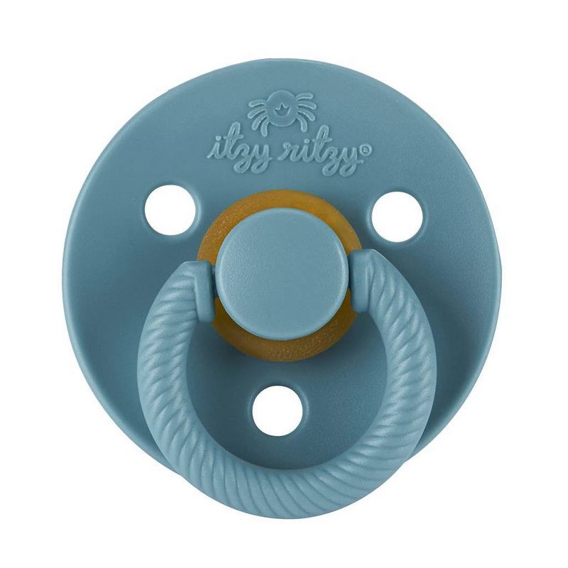 slide 4 of 6, Itzy Ritzy Natural Soother - Natural Rubber Nipple - 2pk - Harbor/Coast, 2 ct