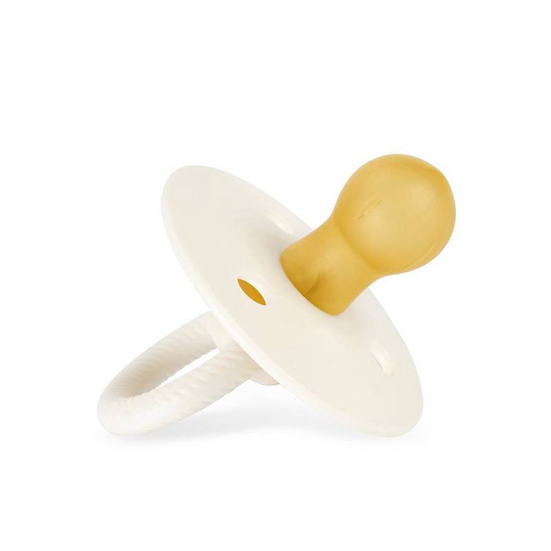 slide 4 of 6, Itzy Ritzy Natural Rubber Pacifier - 0-6 Months - Coconut & Toast - 2pk, 2 ct