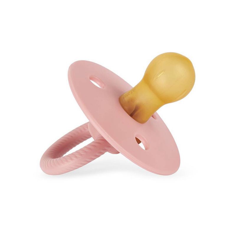 slide 6 of 6, Itzy Ritzy Natural Soother - Natural Rubber Nipple - 2pk - Rosewood/Blossom, 2 ct