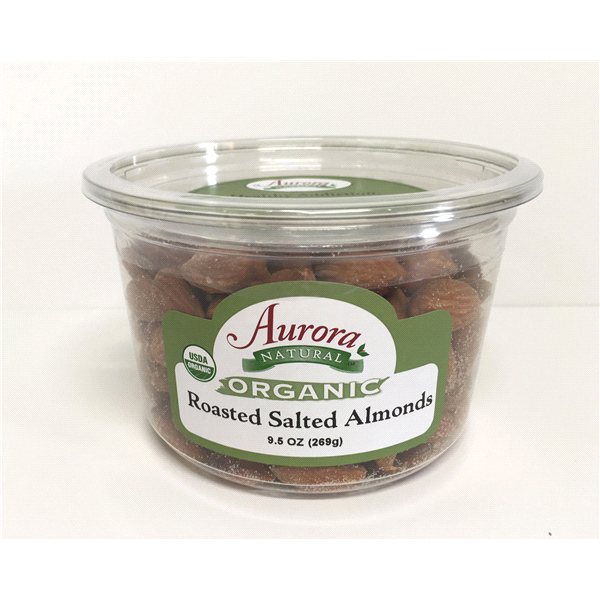 slide 1 of 1, Aurora Natural Aurora Org Almonds Salted - 9.5 OZ, 9.5 oz