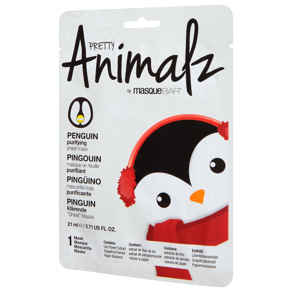 slide 8 of 12, Look Beauty Masque BAR Pretty Animalz Penguin Purifying Sheet Mask 0.71 fl oz, 0.71 fl oz