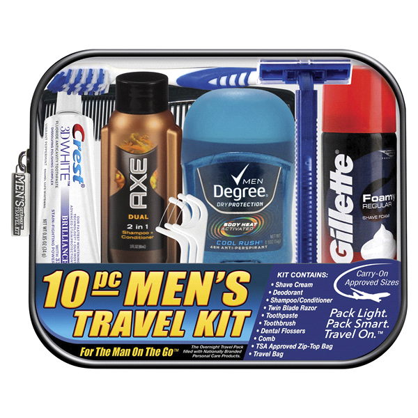 Man on Go Travel Kit Barbasol Shave Cream