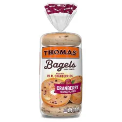 Thomas Cranberry Bagels - 18 oz/6 ct