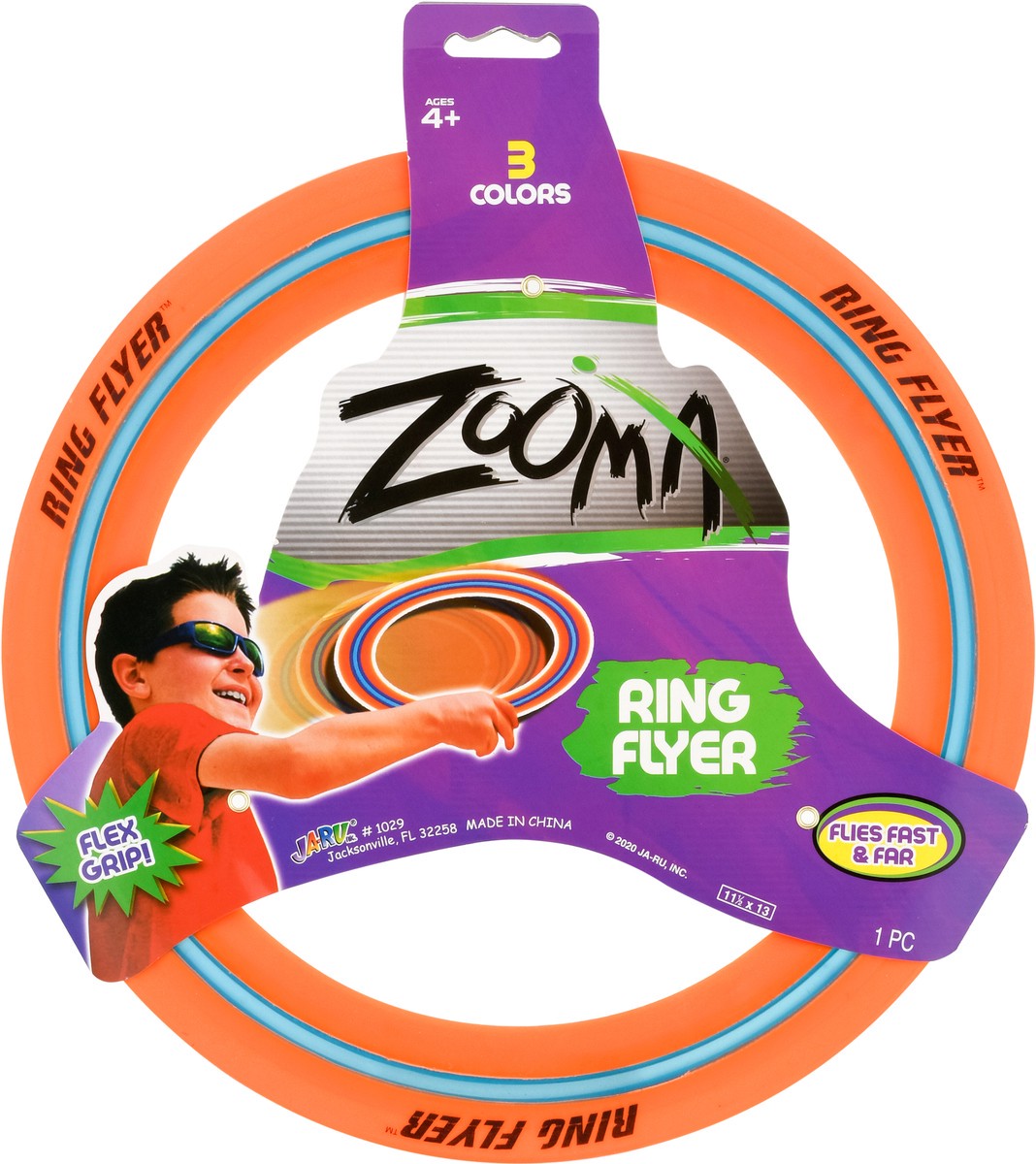 slide 1 of 9, Ja-Ru Zooma 3 Colors Ring Flyer 1 ea, 1 ct