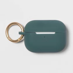 heyday Apple AirPods Pro Silicone Case with Clip - Rain Teal