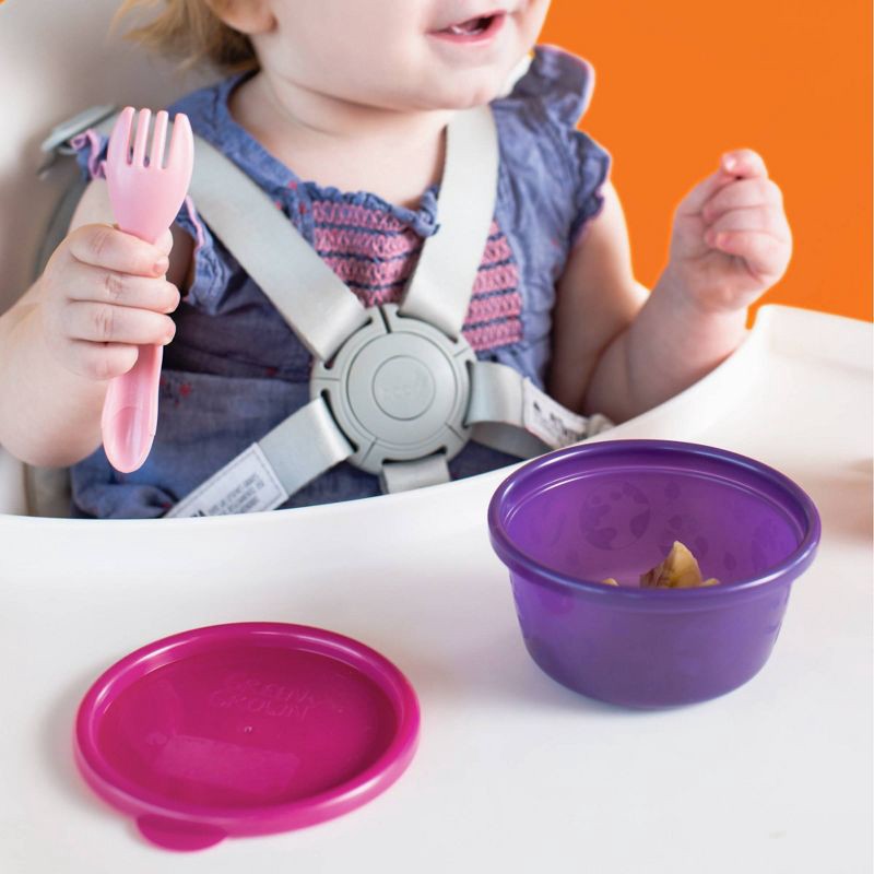The First Years Greengrown Reusable Toddler Snack Bowls With Lids