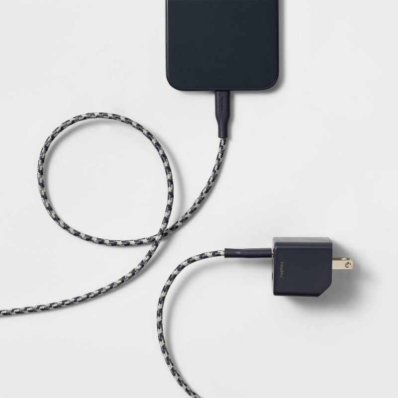 slide 2 of 3, 6' Lightning to USB-C Power Delivery Home Charging Kit - heyday™ Dusk Blue, 1 ct