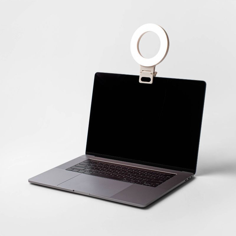 slide 2 of 3, Clip-On Conference Ring Light - heyday™ Stone White: Camera Light Accessory, 1 ct