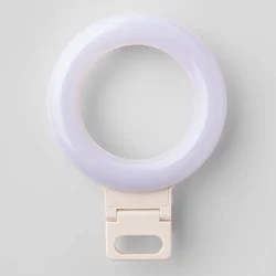 Clip-On Conference Ring Light - heyday™ Stone White: Camera Light Accessory