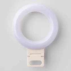 Clip-On Conference Ring Light - heyday™ Stone White: Camera Light Accessory