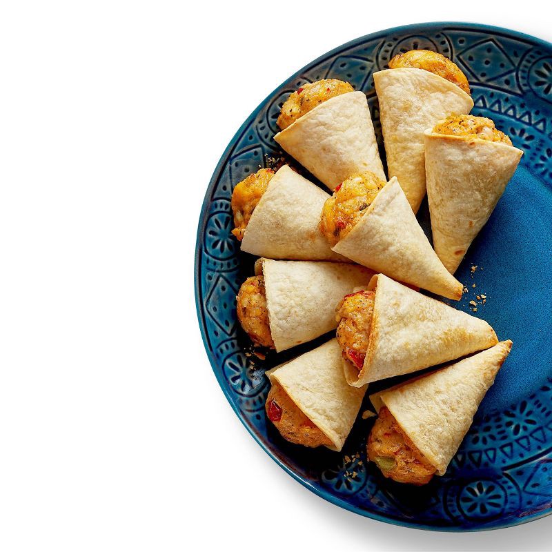 slide 2 of 3, Frozen Chicken & Cheese Quesadilla Cones - 7.5oz/9ct - Good & Gather™, 7.5 oz, 9 ct