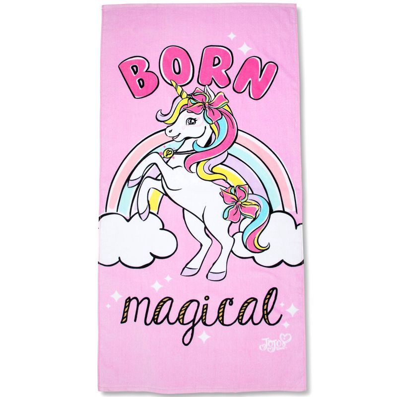 slide 1 of 1, JoJo Siwa Born Magical Beach Towel Pink, 1 ct