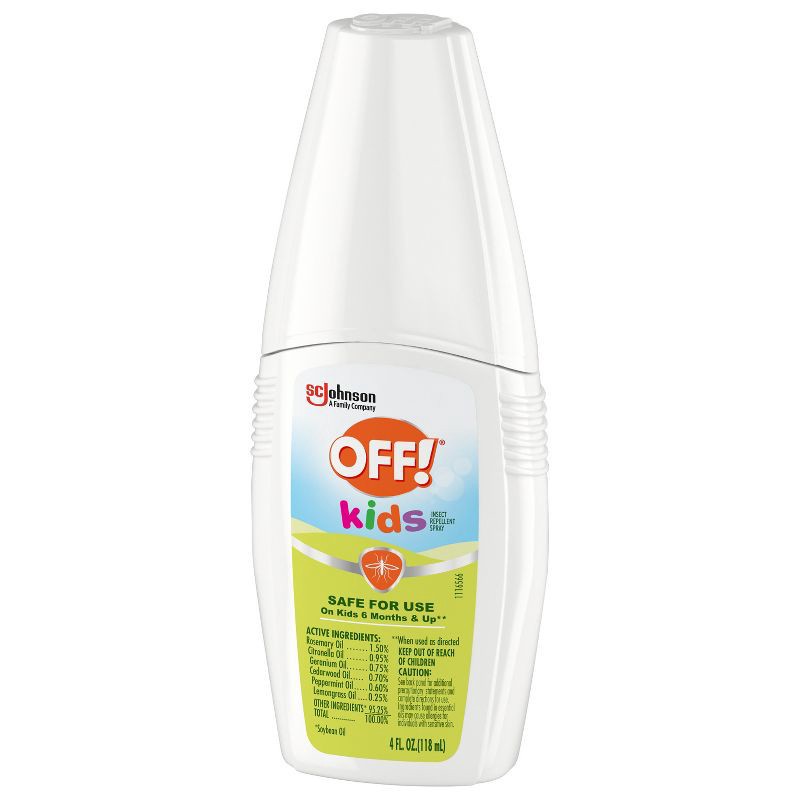 slide 11 of 12, OFF! Kids' Insect Repellent - 4oz: Aerosol Spray, 0.75% Geraniol, Repels Mosquitoes, Safe for Skin & Clothing, 4 oz