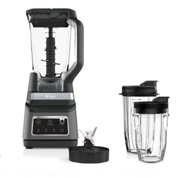 Ninja Professional Plus Blender DUO with Auto-iQ BN753TGT: 1200W Smoothie Blender, 72oz Pitcher, Ice Crushing, Silver