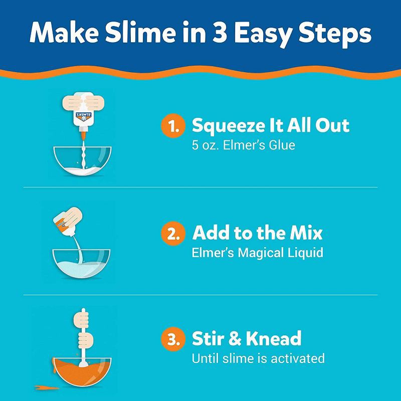 slide 4 of 8, Elmer's 4pk Fairy Dust Slime Kit with Glue & Activator Solution: Magical DIY Art Kit for Kids, Glitter Craft Activity, 4 ct