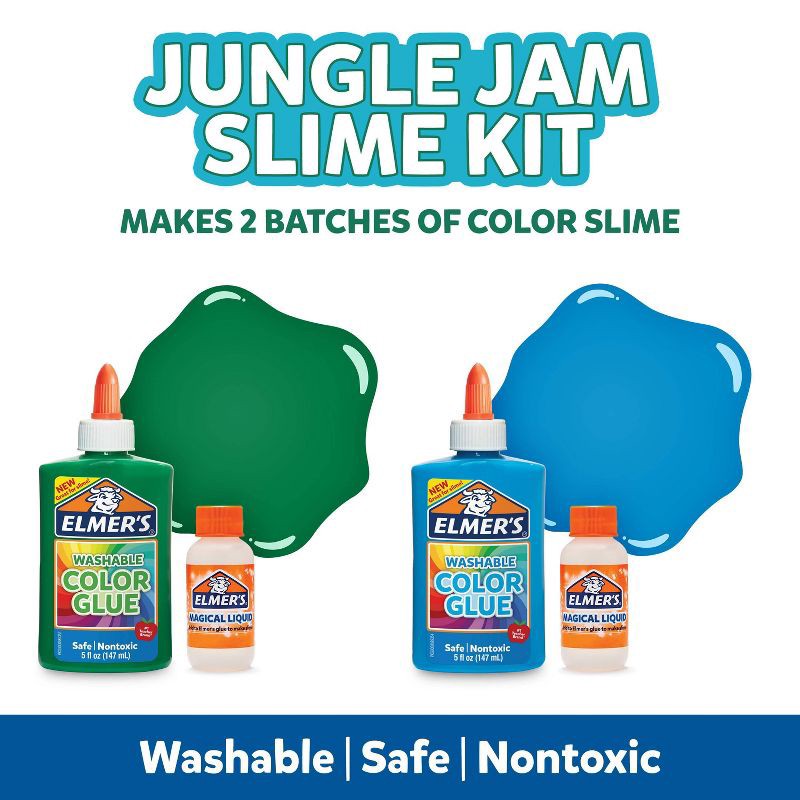 slide 4 of 8, Elmer's 4pk Jungle Jam Slime Kit with Glue & Activator Solution, 4 ct
