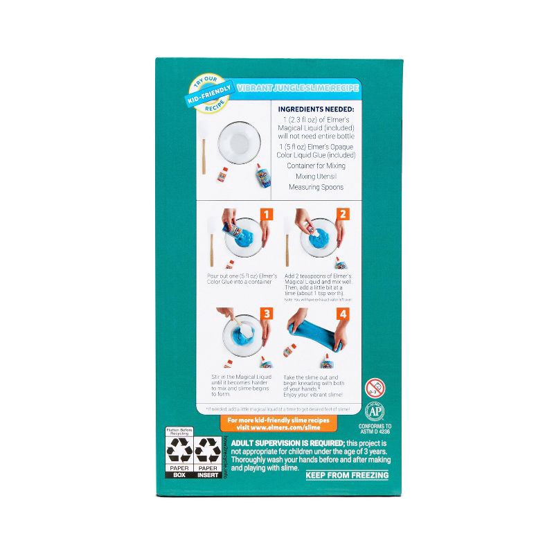 slide 3 of 8, Elmer's 4pk Jungle Jam Slime Kit with Glue & Activator Solution, 4 ct