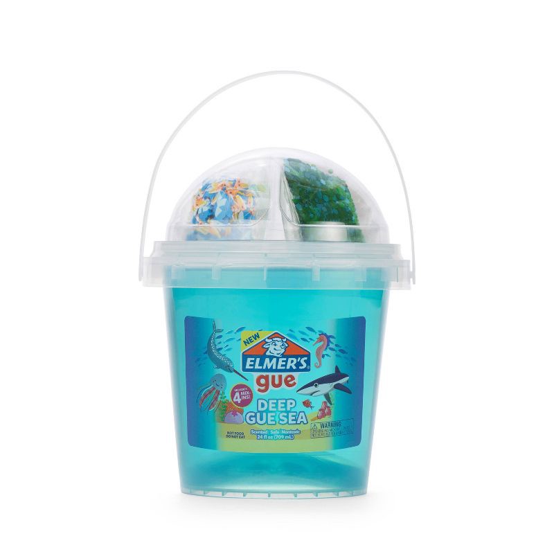 slide 2 of 9, Elmer's Gue 1.5lb Deep Gue Sea Premade Slime Kit with Mix-Ins: Science Focus, Includes Storage Container & Instructions, 1.5 lb