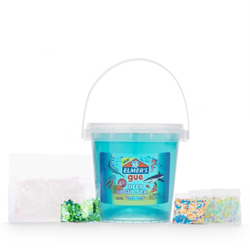 slide 3 of 9, Elmer's Gue 1.5lb Deep Gue Sea Premade Slime Kit with Mix-Ins: Science Focus, Includes Storage Container & Instructions, 1.5 lb