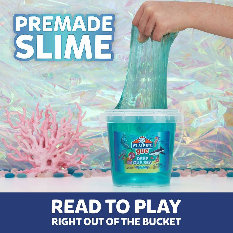 slide 4 of 9, Elmer's Gue 1.5lb Deep Gue Sea Premade Slime Kit with Mix-Ins: Science Focus, Includes Storage Container & Instructions, 1.5 lb