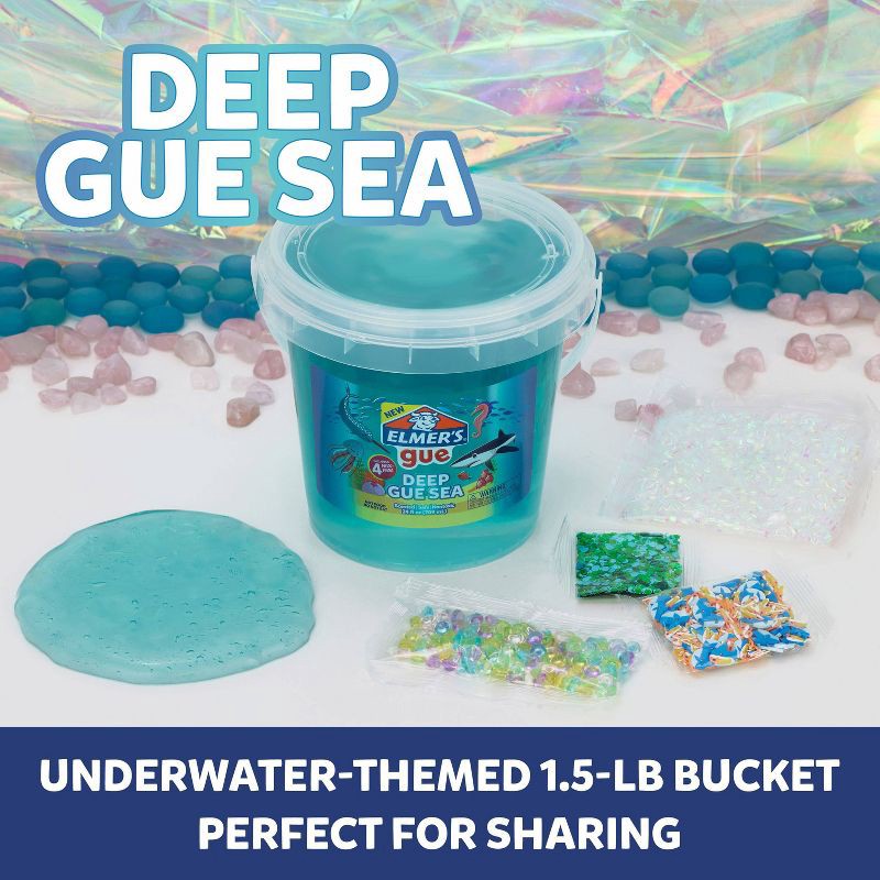 slide 5 of 9, Elmer's Gue 1.5lb Deep Gue Sea Premade Slime Kit with Mix-Ins: Science Focus, Includes Storage Container & Instructions, 1.5 lb
