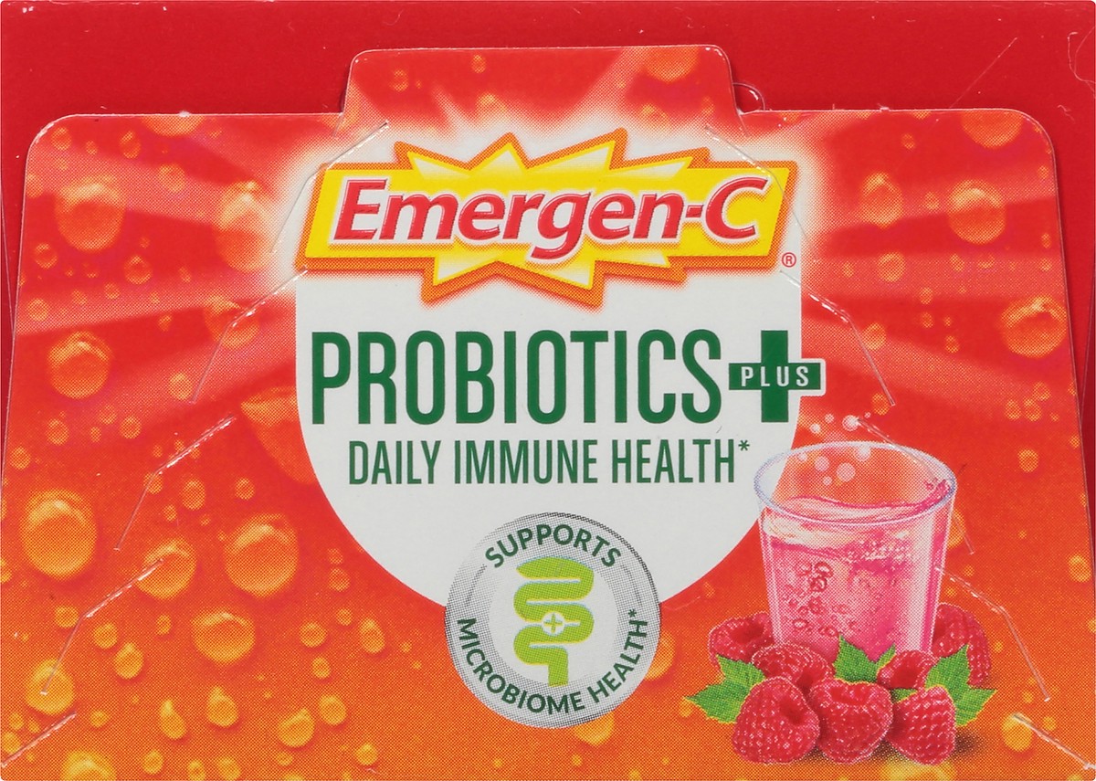 slide 8 of 11, Emergen-C Probiotics Plus Packets Raspberry Daily Immune Health 14 ea, 14 ct