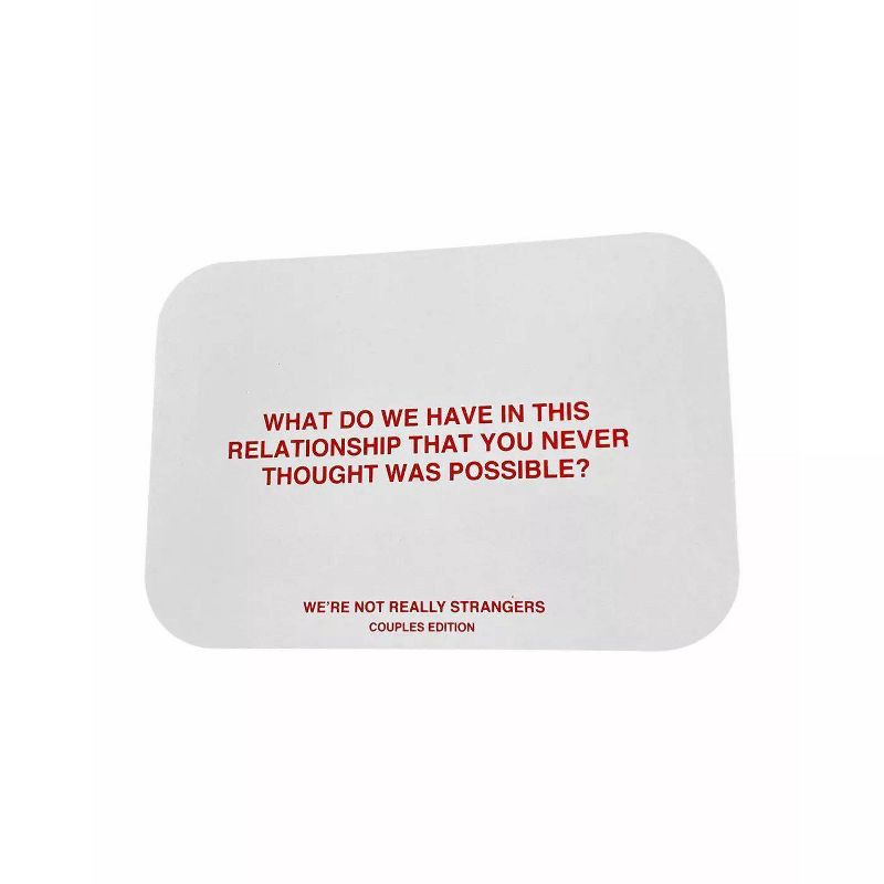 slide 5 of 13, We're Not Really Strangers Game Couples Edition: Party Card Game for Two Players, Creative Thinking, 1 ct