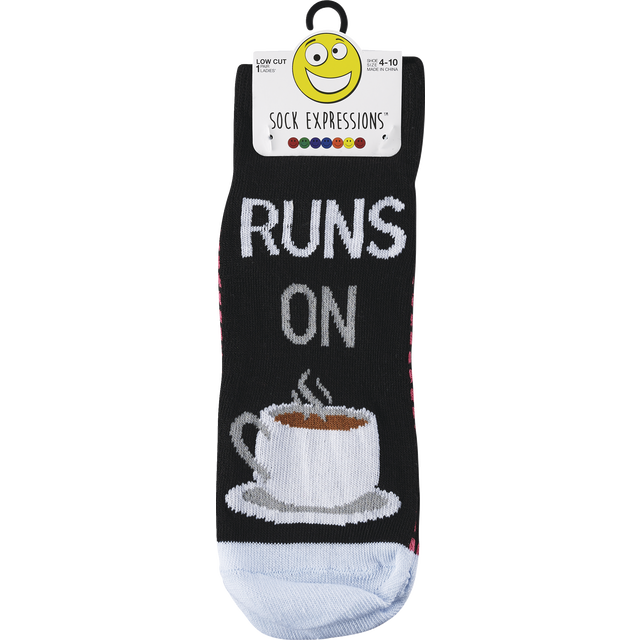 slide 1 of 1, Llc Runs On Coffee Black, 1 ct