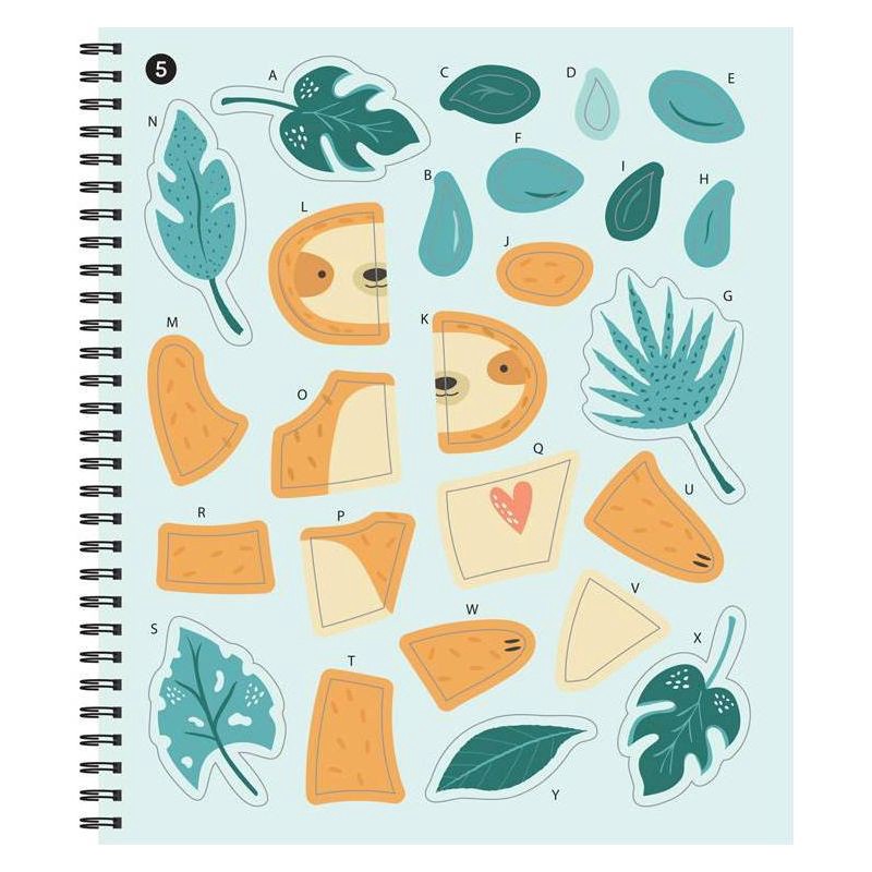 slide 3 of 4, Brain Games - Sticker by Letter: Super Cute!- by Publications International Ltd & Brain Games & New Seasons (Spiral Bound), 1 ct