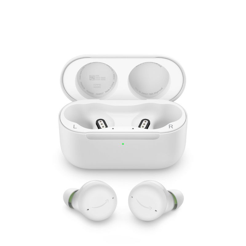 slide 2 of 6, Amazon Echo Buds (2nd Gen) True Wireless Bluetooth Earbuds - Glacier White, 1 ct