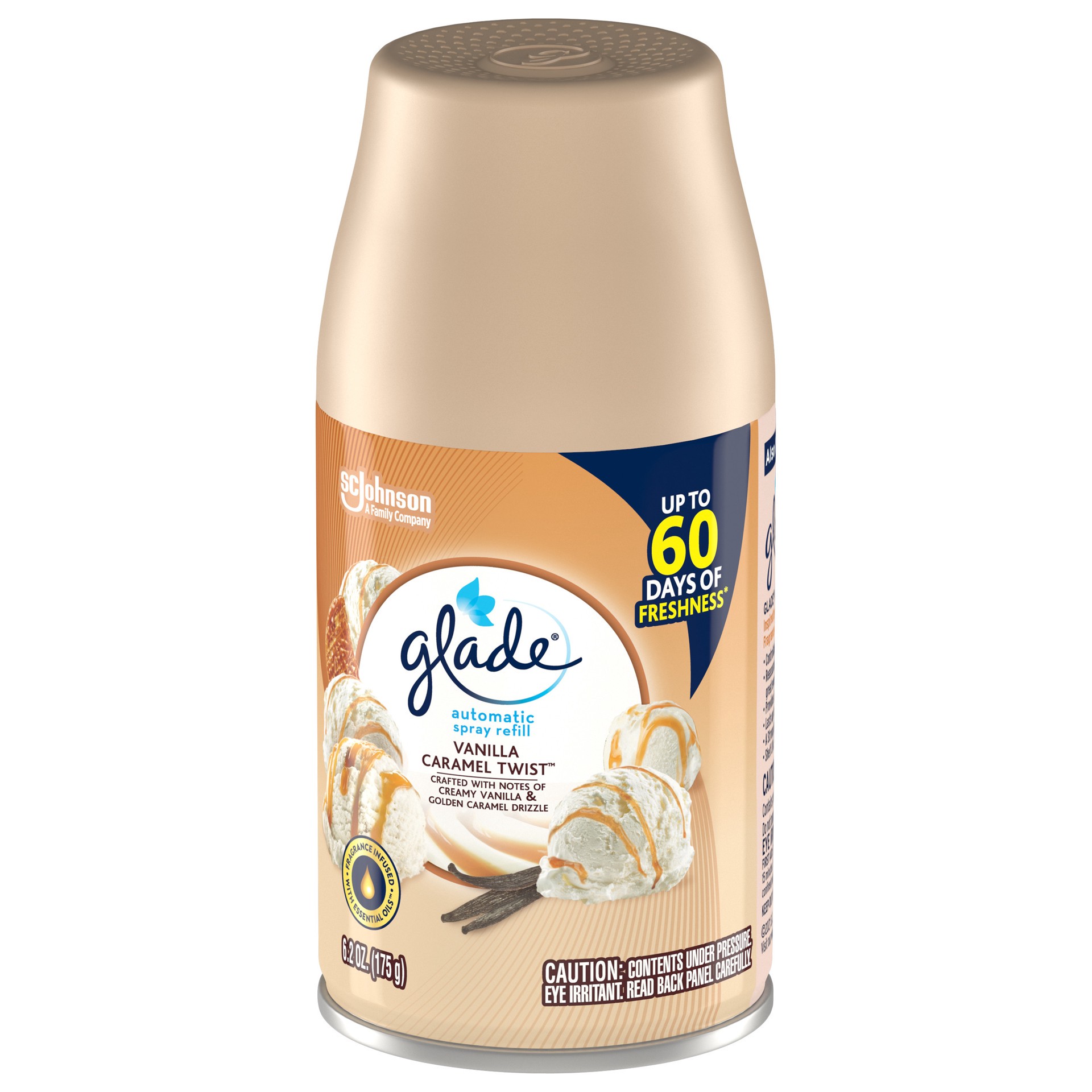 slide 3 of 5, Glade Automatic Spray Refill, Air Freshener, Vanilla Caramel Twist, 6.2 oz, 6.2 oz