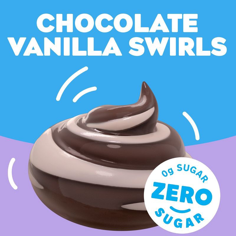 slide 3 of 11, Jell-O Chocolate Vanilla Swirls Sugar Free Pudding Cups Snack - 14.5oz/4ct, 14.5 oz, 4 ct