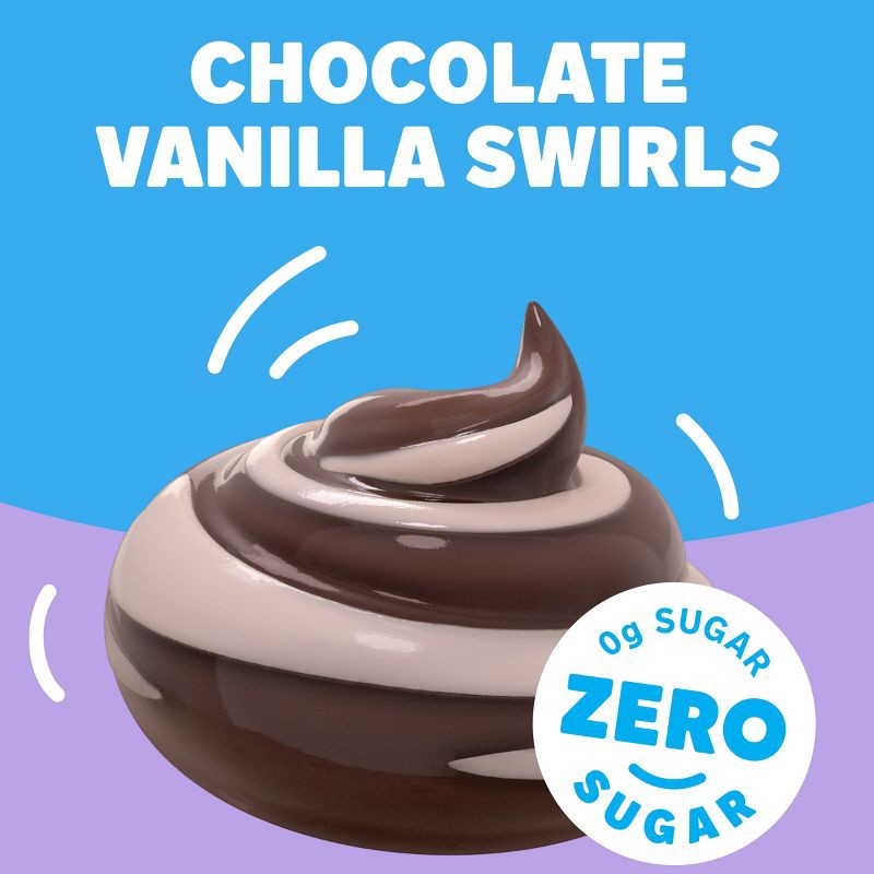 slide 5 of 8, Jell-O Chocolate Vanilla Swirls Sugar Free Pudding Cups Snack - 14.5oz/4ct, 14.5 oz, 4 ct