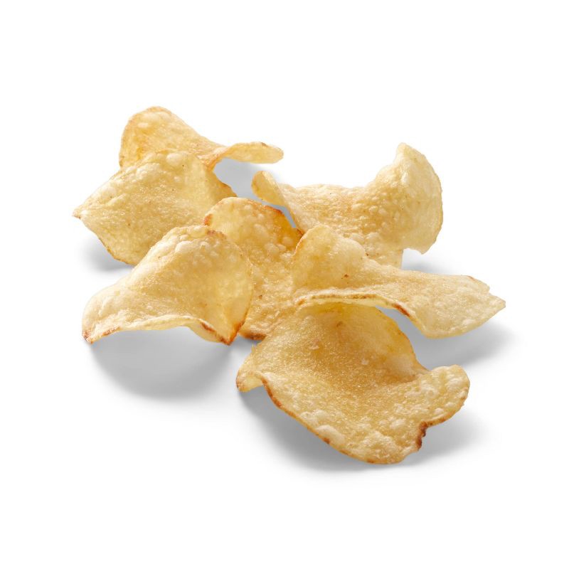 slide 2 of 3, Sea Salt and Vinegar Kettle Cooked Potato Chips - 8oz - Good & Gather™, 8 oz