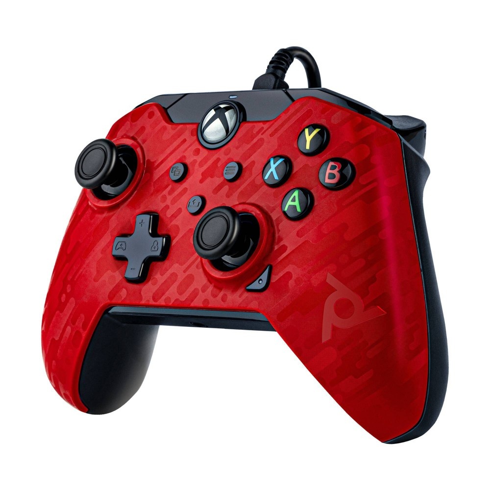 slide 4 of 9, PDP Wired Gaming Controller for Xbox Series X|S/Xbox One - Phantasm Red, 1 ct