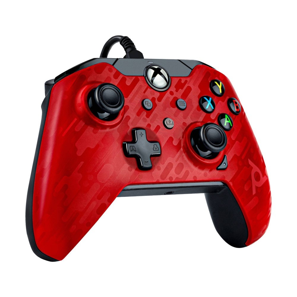 slide 7 of 9, PDP Wired Gaming Controller for Xbox Series X|S/Xbox One - Phantasm Red, 1 ct