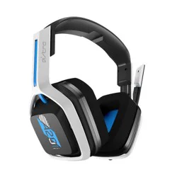 Astro A20 Bluetooth Wireless Gaming Headset for PlayStation 4/5: Adjustable Headband & Leatherette Ear Cushion