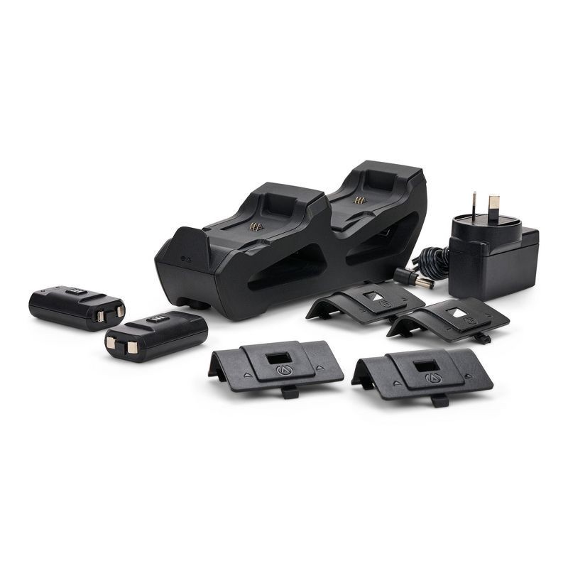 slide 6 of 9, PowerA Dual Charging Station for Xbox Series X|S/Xbox One Wireless Controllers - Black: Charge Indicator Light, 1 ct