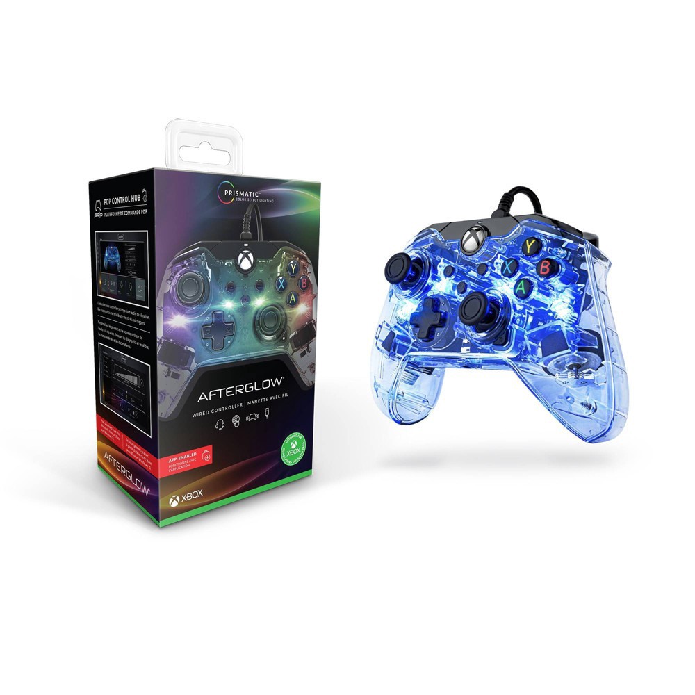slide 9 of 9, PDP Afterglow Wired Gaming Controller for Xbox Series X|S/Xbox One, 1 ct