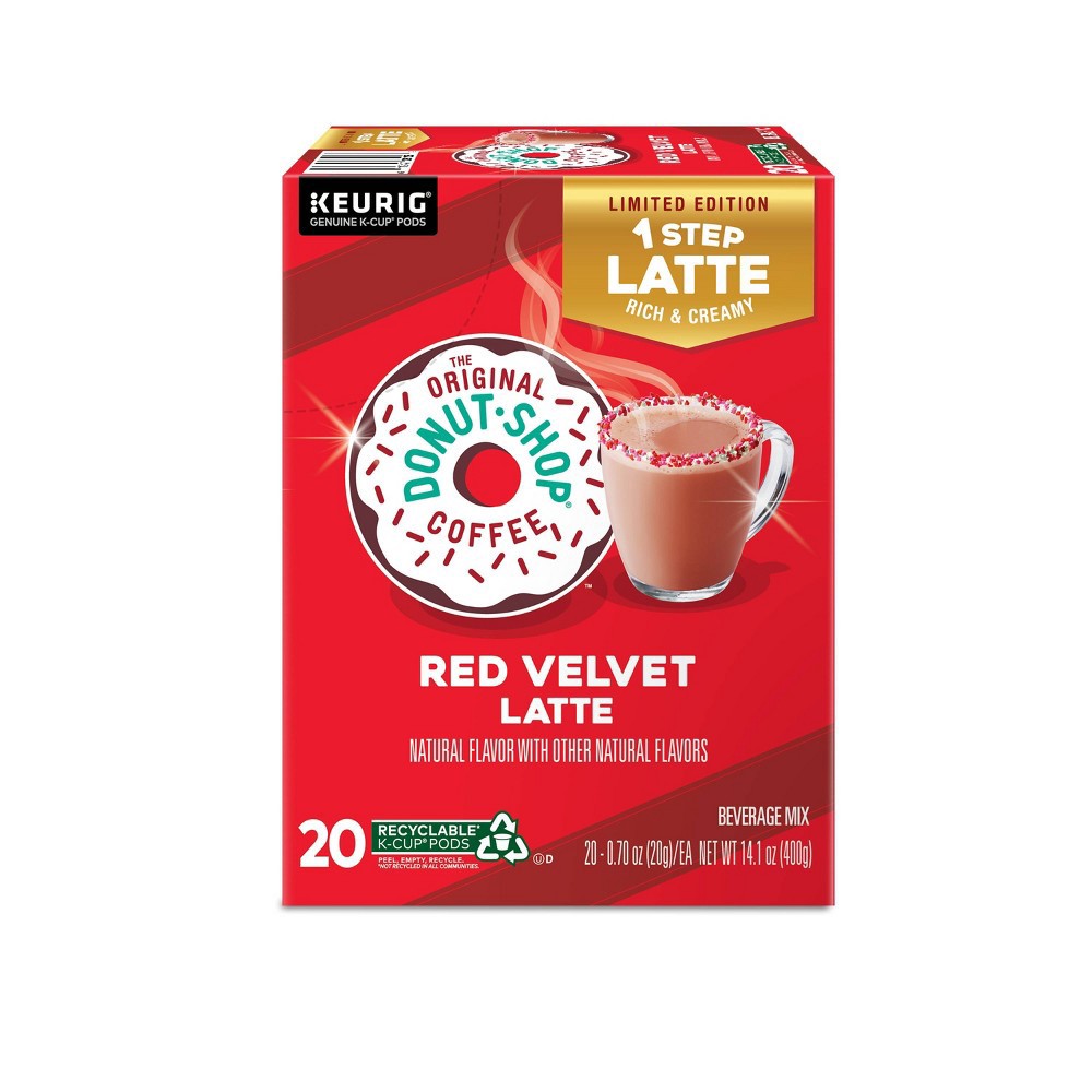 slide 4 of 9, The Original Donut Shop Dark Roast One Step Red Velvet Latte - 20ct, 20 ct