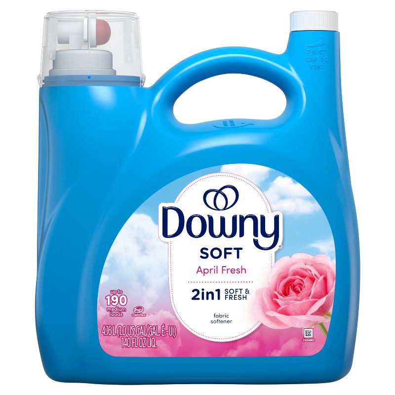 slide 9 of 10, Downy April Fresh HE Compatible Liquid Fabric Softener - 140 fl oz, 140 fl oz