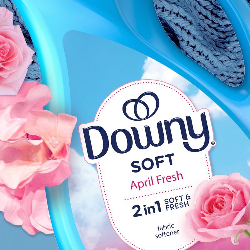 slide 8 of 10, Downy April Fresh HE Compatible Liquid Fabric Softener - 140 fl oz, 140 fl oz