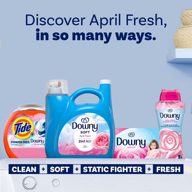 slide 9 of 14, Downy April Fresh HE Compatible Liquid Fabric Softener - 140 fl oz, 140 fl oz