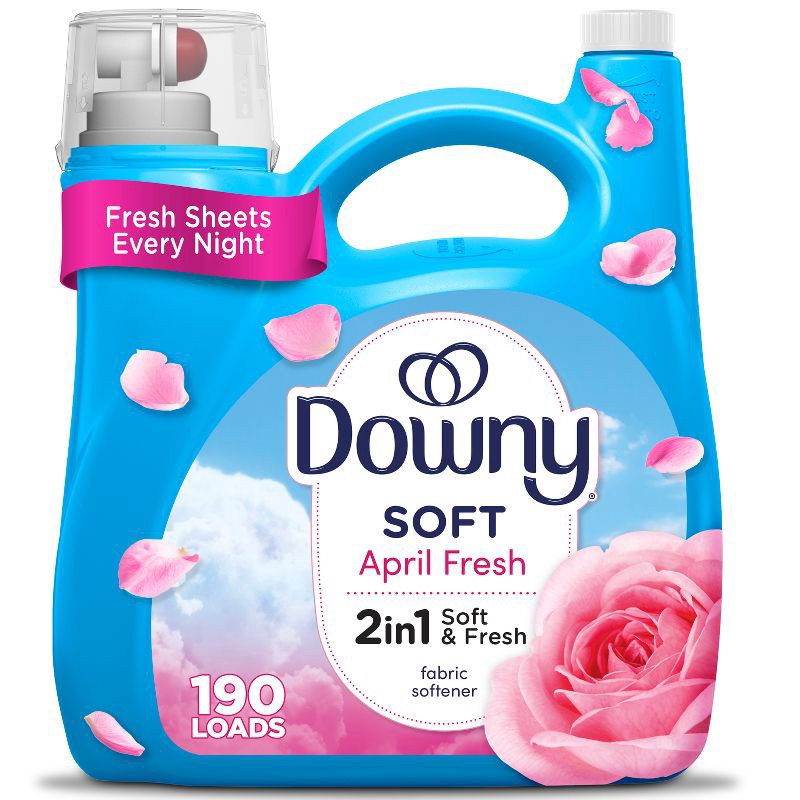 slide 1 of 10, Downy April Fresh HE Compatible Liquid Fabric Softener - 140 fl oz, 140 fl oz