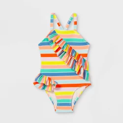 Baby Girls' Wrap Ruffle One Piece Swimsuit - Cat & Jack 12M